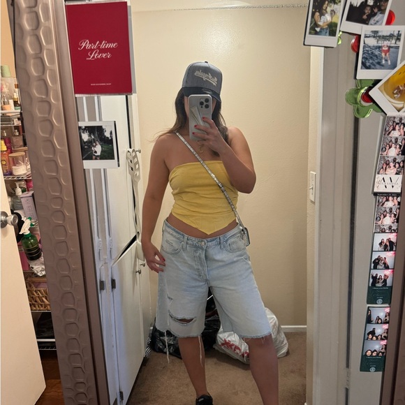 PacSun Blue and White Striped Baseball Cap - Picture 7 of 7